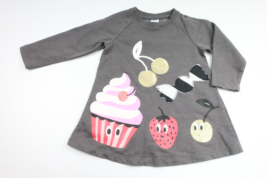 Klänning från Lindex - Storlek 92 - Grå