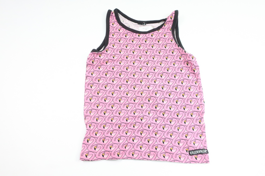 Linne med flamingo från Villervalla - Storlek 116 - Rosa