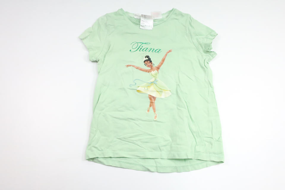 Pyjamas tröja med Tiana från H&M - Storlek 122/128 - Grön