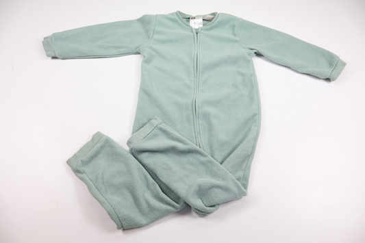 Pyjamas i fleece från H&M - Storlek 98 - Blå