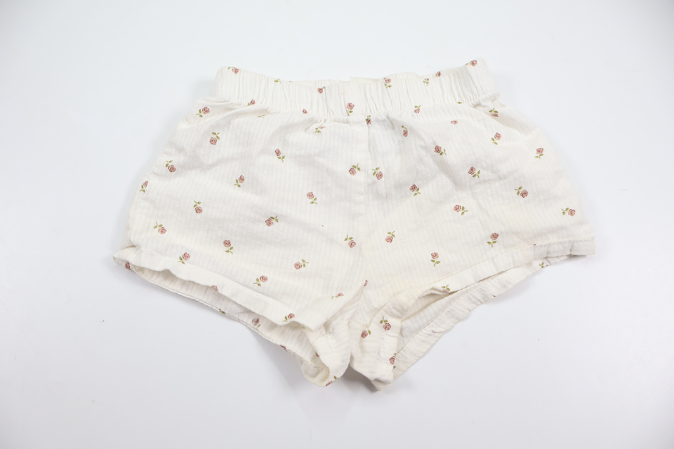 Blommiga shorts från H&M - Storlek 74 - Vit