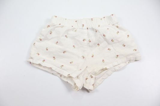 Blommiga shorts från H&M - Storlek 74 - Vit