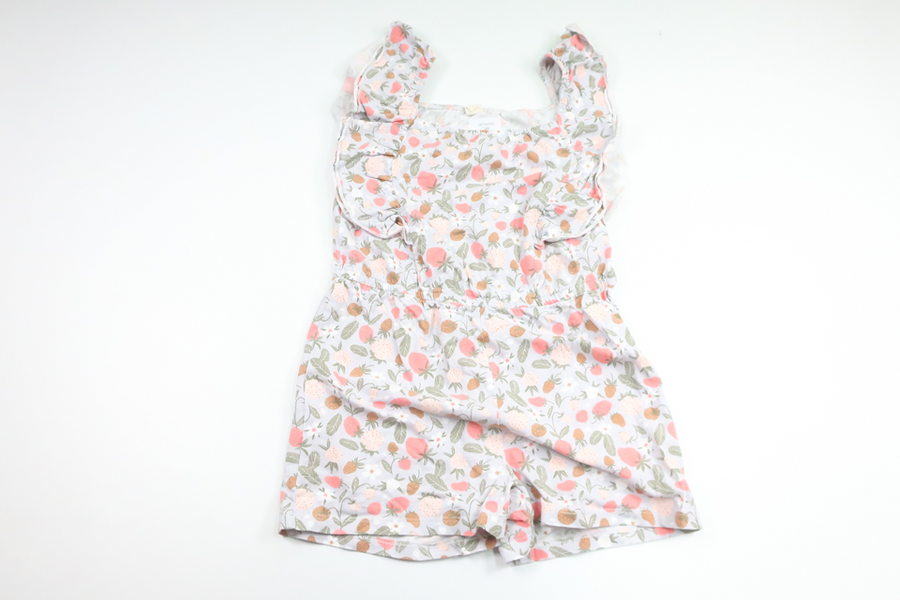 Jumpsuit med jordgubbar från Uniq Mini - Storlek 122/128 - Blå