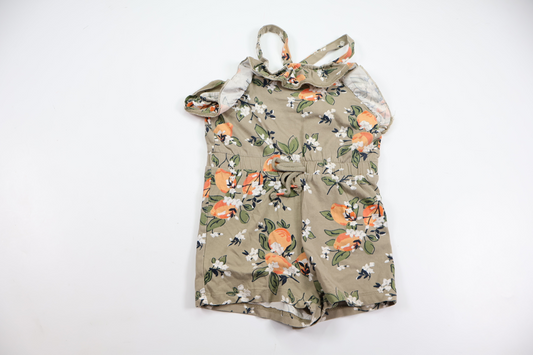 Blommig jumpsuit från Name It - Storlek 86 - Beige