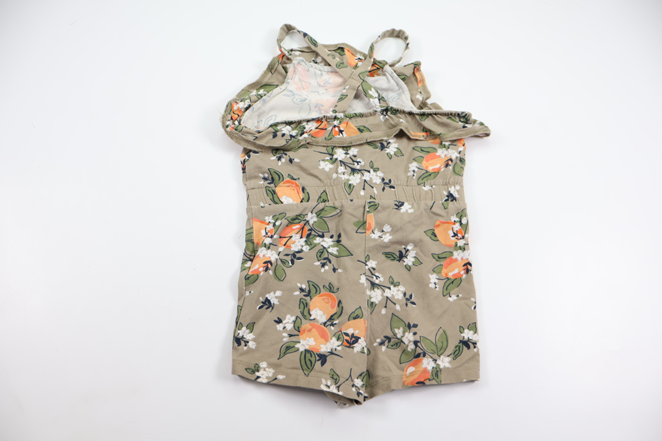 Blommig jumpsuit från Name It - Storlek 86 - Beige