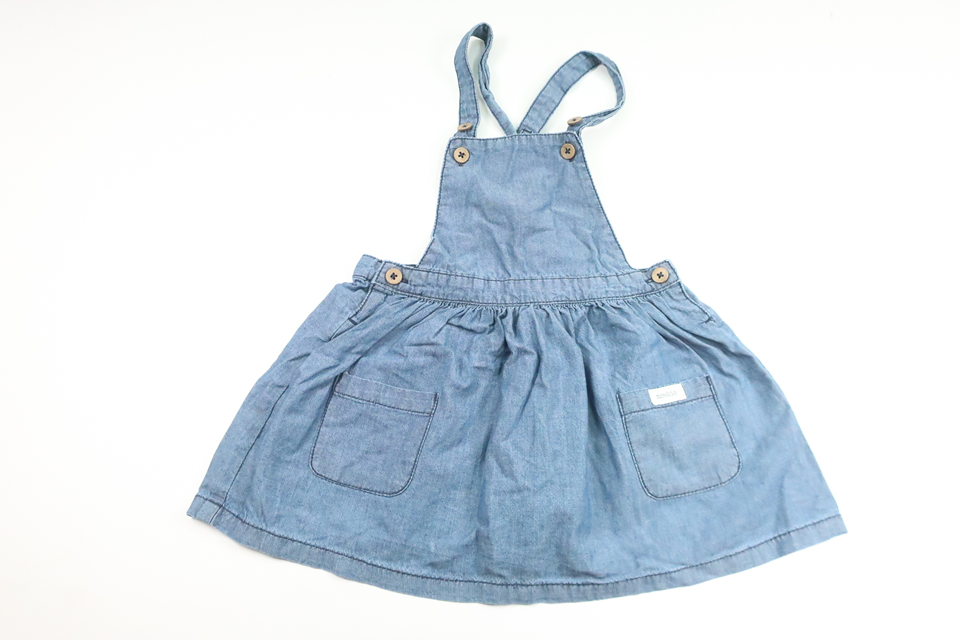 Hängselkjol från Newbie - Storlek 98 - Denim