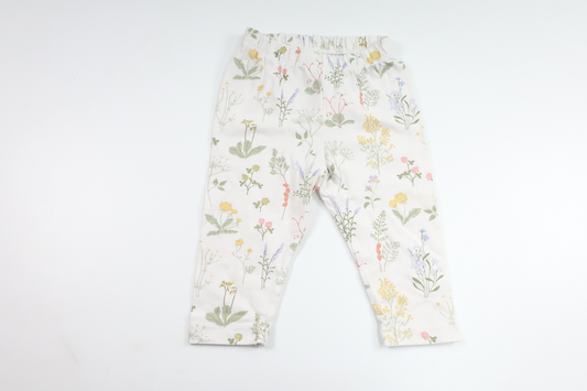 Blommiga byxor från Lindex - Storlek 68 - Vit