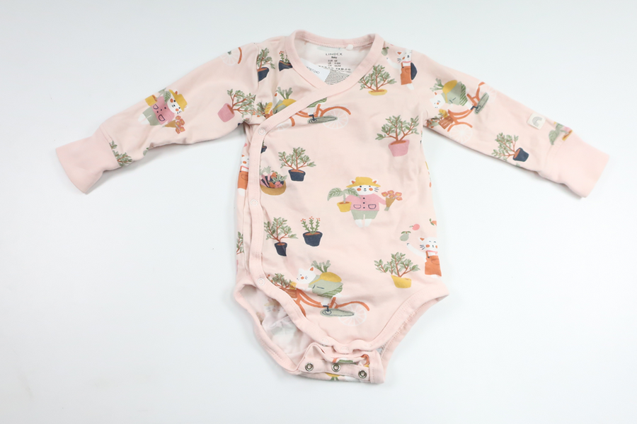 Body från Lindex - Storlek 68 - Rosa