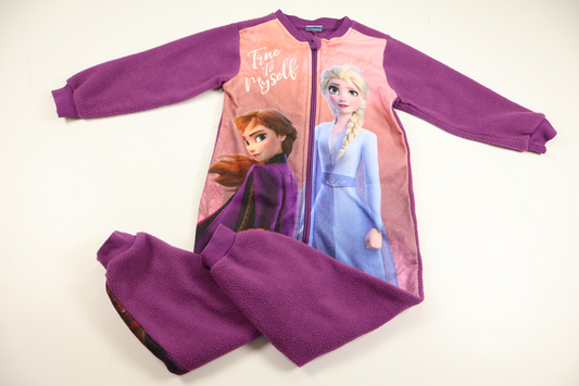 Jumpsuit i fleece med Frozen från Disney - Storlek 98/104 - Lila