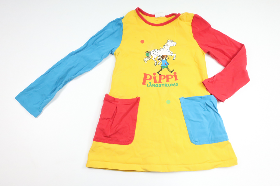 Klänning från Pippi Långstrump - Storlek 116 - Multi