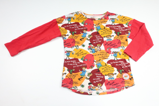 Tröja från Pippi Långstrump - Storlek 110 - Röd