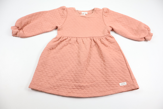Quiltad klänning från Newbie - Storlek 98 - Rosa