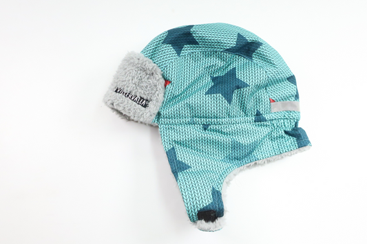 Vintermössa/Fodrad hjälmmössa från Villervalla - Storlek 52/54 - Blå