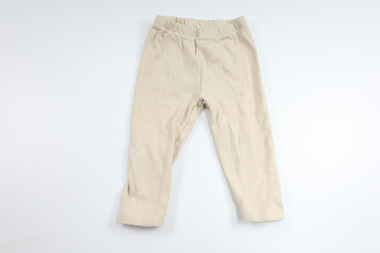 Ribbade byxor från ICA I Love Eco - Storlek 74 - Beige
