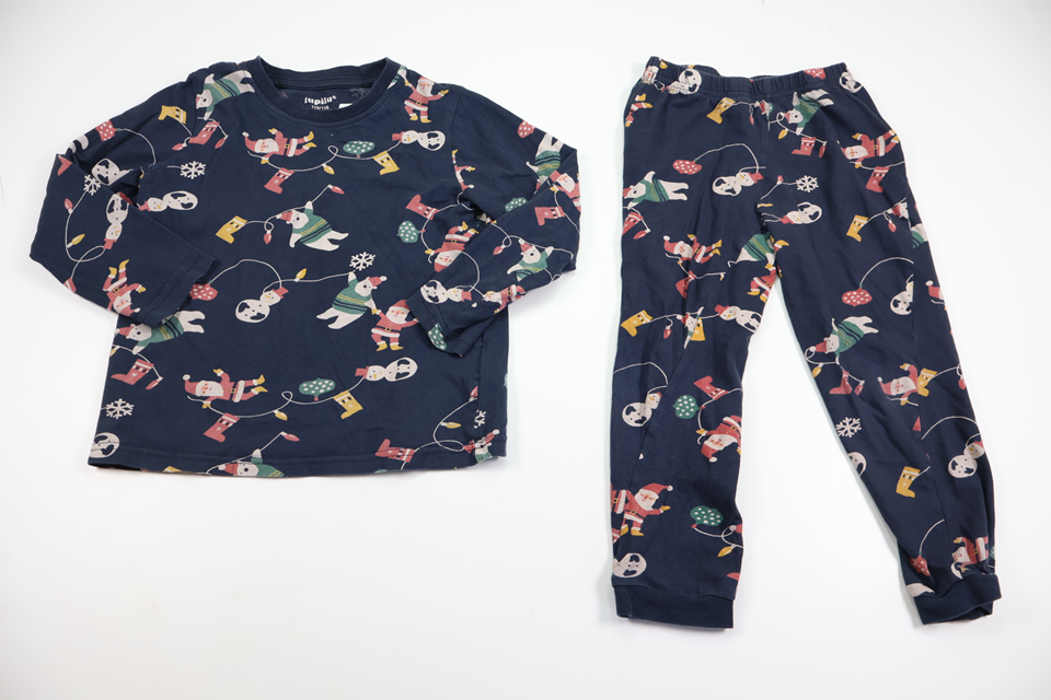 Tvådelad pyjamas från Lupilu - Storlek 110/116 - Marinblå