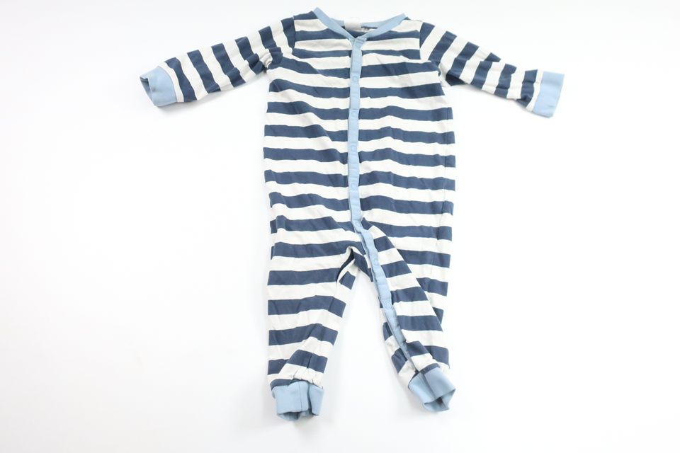 Randig pyjamas från H&M - Storlek 74 - Marinblå