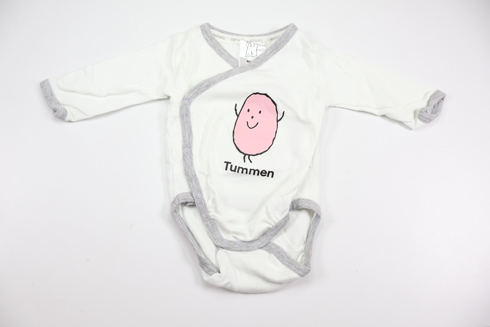 Omlottbody med Tummen från Laban - Storlek 56 - Vit