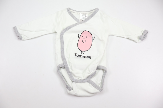 Omlottbody med Tummen från Laban - Storlek 56 - Vit