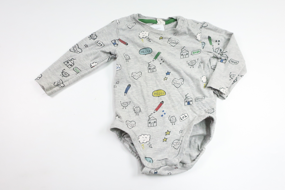 Body från H&M - Storlek 74 - Grå