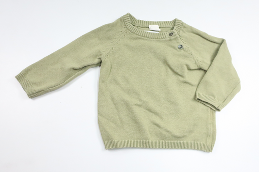 Stickad tröja från H&M - Storlek 68 - Grön