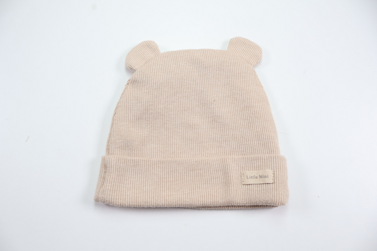 Ribbstickad mössa från Zara - Storlek 45 - Rosa