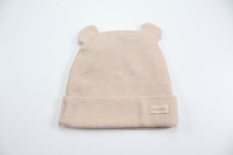 Ribbstickad mössa från Zara - Storlek 45 - Rosa