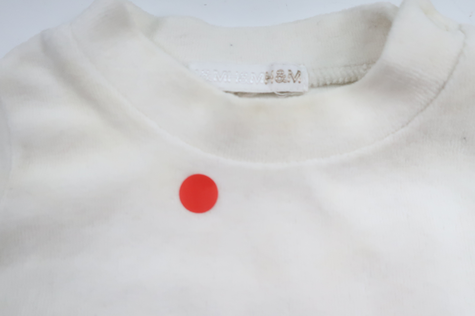 Pyjamas i fleece från H&M - Storlek 50/56 - Vit