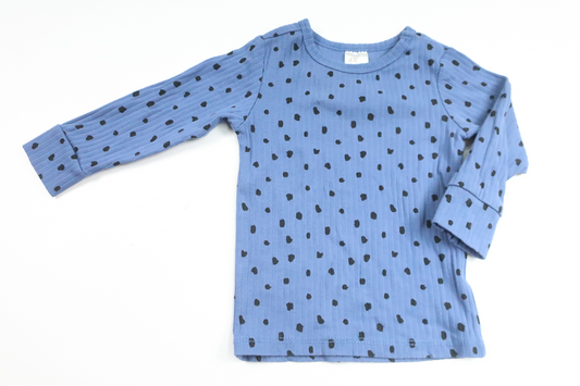 Ribbad tröja från H&M - Storlek 68 - Blå