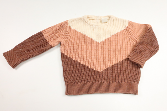 Stickad tröja från H&M - Storlek 74 - Beige