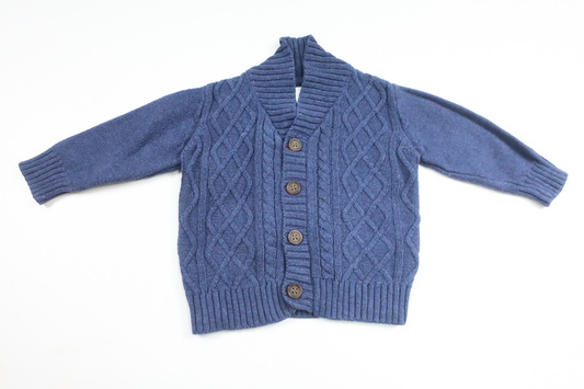 Stickad kofta från Early Days - Storlek 68 - Blå