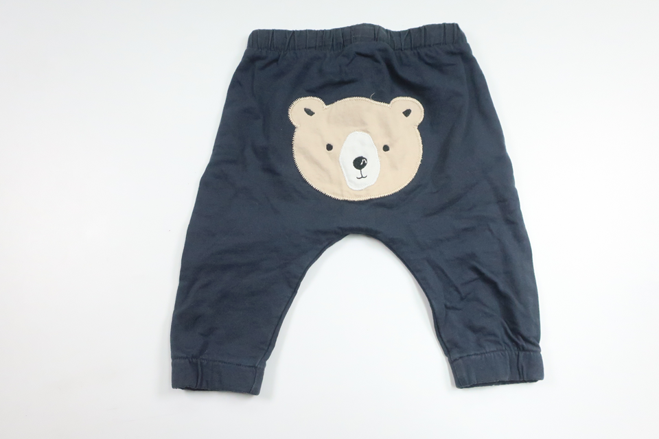 Byxor med nalle från Newbie - Storlek 68 - Marinblå