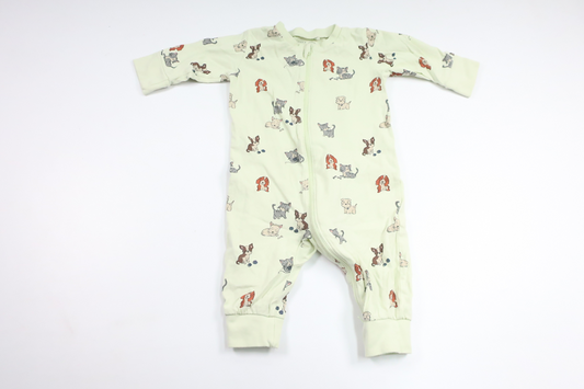 Pyjamas med djur från Lindex - Storlek 68 - Grön