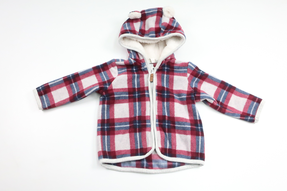 Munkjacka i fleece från H&M - Storlek 68 - Grå