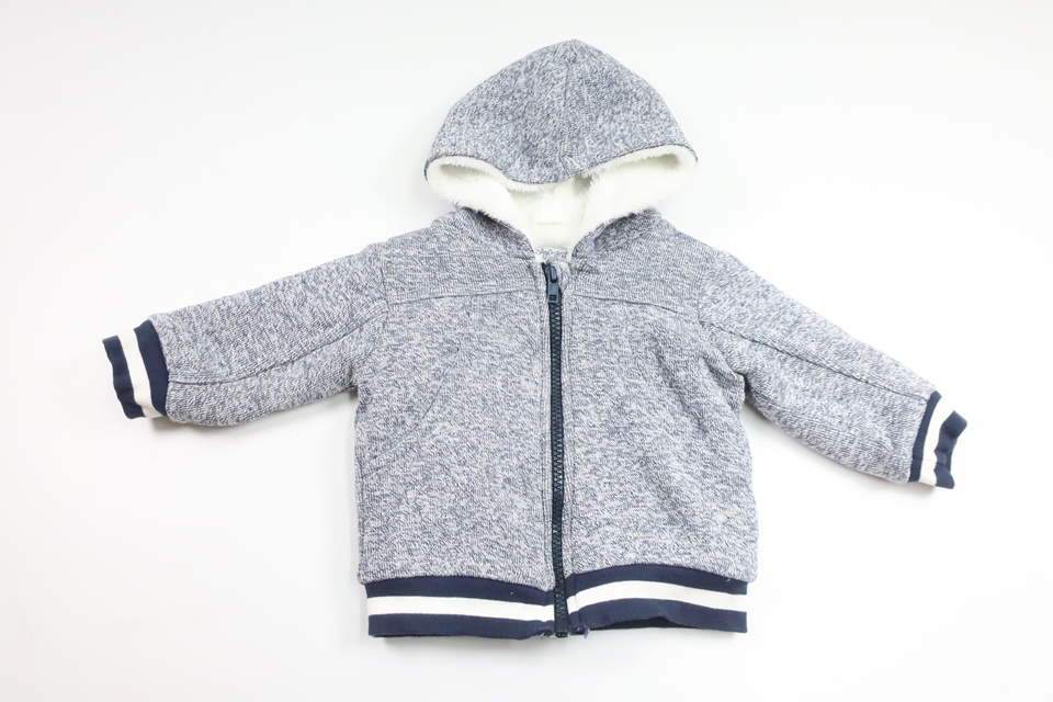 Pilefodrad munkjacka från Dirkje - Storlek 68 - Marinblå