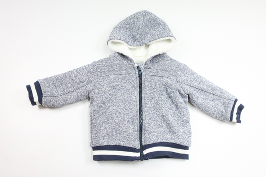 Pilefodrad munkjacka från Dirkje - Storlek 68 - Marinblå