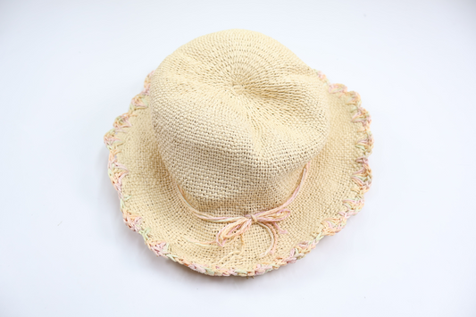 Stråhatt från Lindex - Storlek 128/146 - Beige