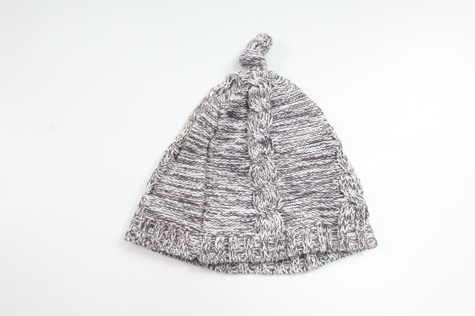 Stickad mössa från Minymo - Storlek 50/56 - Brun