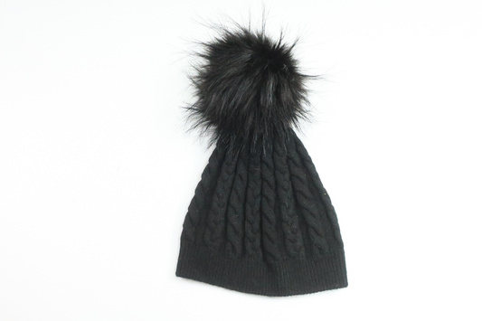 Mössa med tofs från Honey & Lemon - Storlek 62/68 - Svart