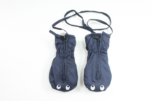 Fleecefodrade vantar från Okänt - Storlek 74/80 - Marinblå