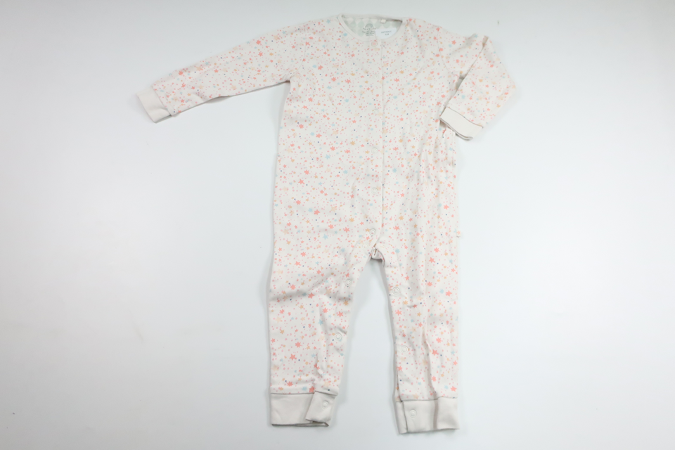 Pyjamas med stjärnor från Next - Storlek 92 - Vit