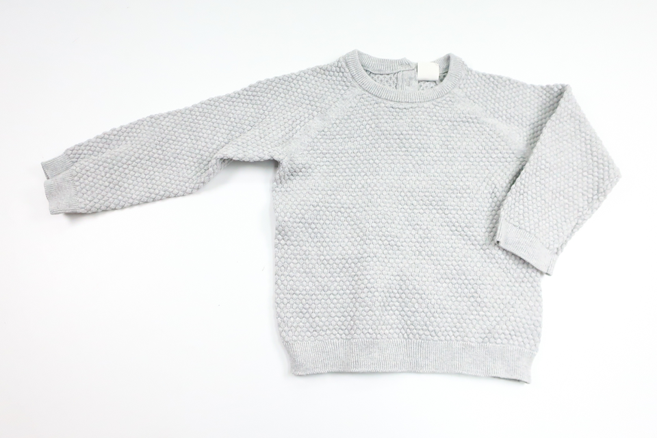 Stickad tröja från H&M - Storlek 92 - Grå