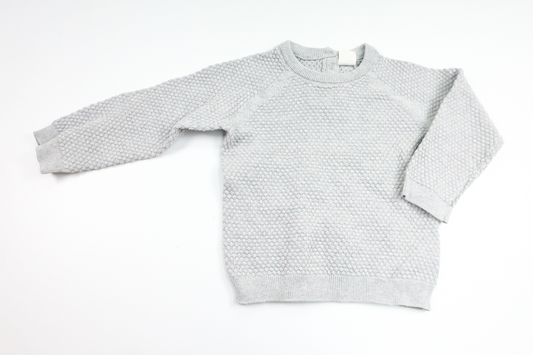 Stickad tröja från H&M - Storlek 92 - Grå