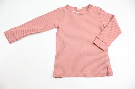 Ribbad tröja från H&M - Storlek 86 - Rosa