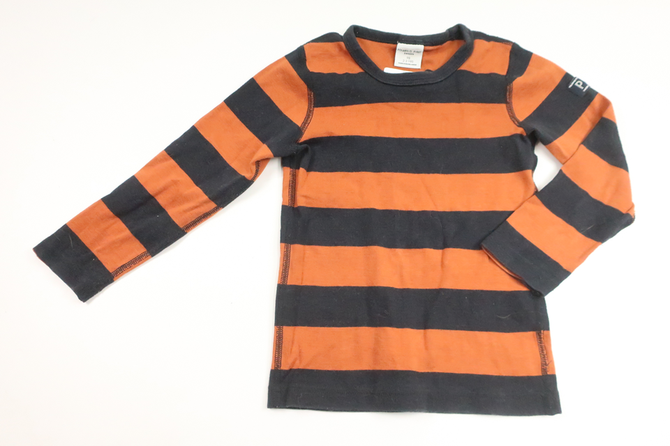 Randig tröja från Polarn o. Pyret - Storlek 98 - Brun