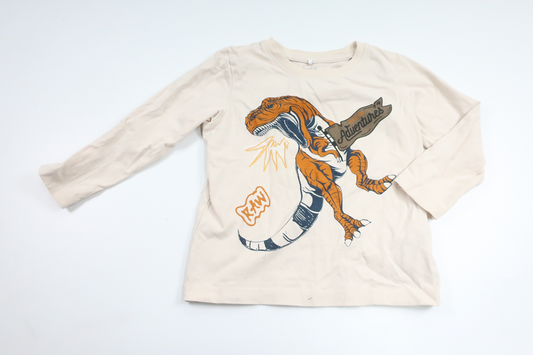 Dinosaur sweater from Name It - Size 92 - Off-white