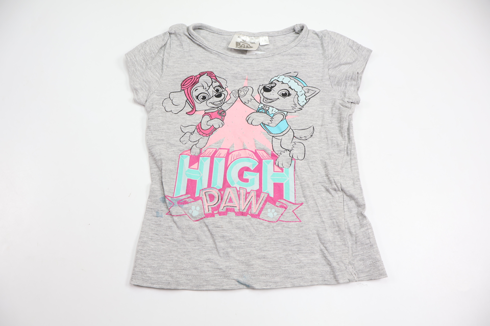 T-shirt med Paw Patrol från Nickelodeon - Storlek 98/104 - Grå