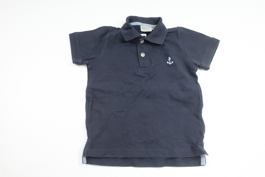 Pikétröja från Wheat - Storlek 92 - Marinblå