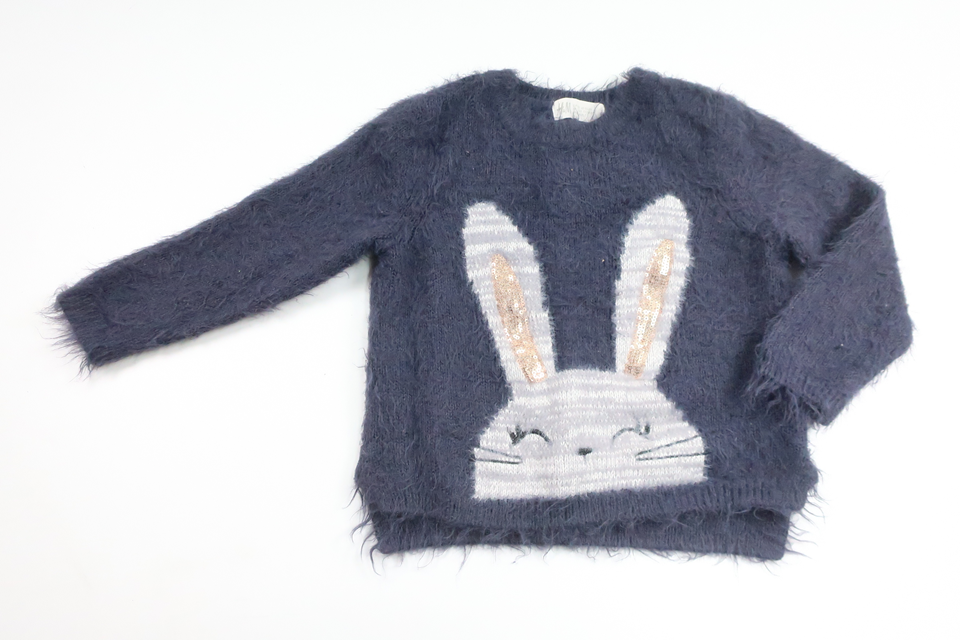 Lurvig tröja från H&M - Storlek 92 - Blå