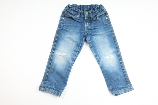 Jeansbyxor från Skill - Storlek 92 - Denim