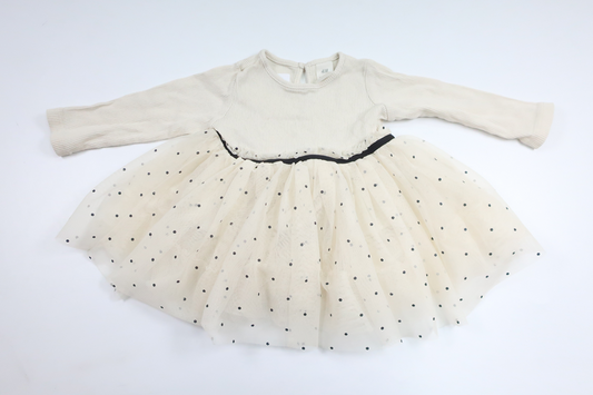 Tyllklänning från H&M - Storlek 68 - Benvit